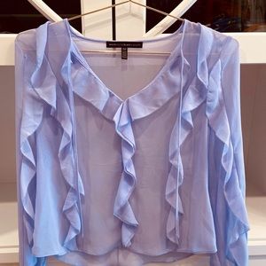 Sheer Ruffle blouse